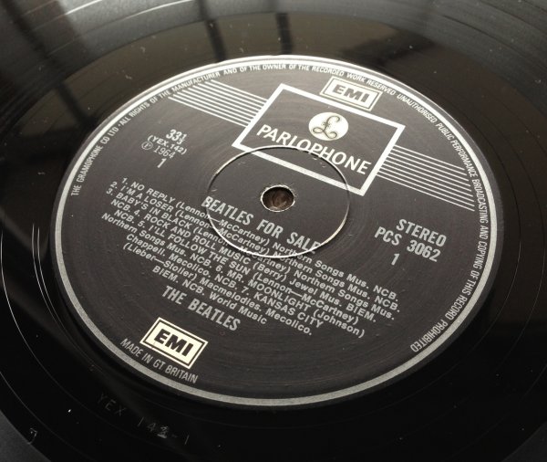THE BEATLES - BEATLES FOR SALE (1964) * UK * PARLOPHONE, PCS 3062 * 2 EMI * THE GRAMOPHONE CO. * ����� ������ 70-�