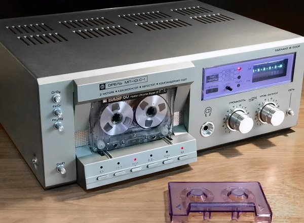 Кассетная дека Орель МП-101 С-1 (СССР, 1987)