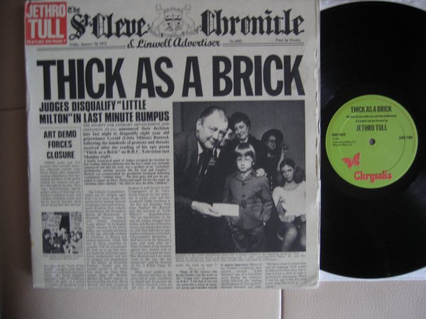 JETHRO TULL - THICK AS A BRICK UK EXPORT PRESS NM/NM