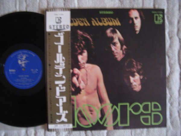 RARE: THE DOORS - GOLDEN DOORS JP ORIG LP 1969 OBI, 2 PAGE INS M/M POKORA