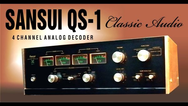 SANSUI QS-1 ☆ Mega Rare Audio● 4-Channel Analog Preamp☆1970☆Japan◄●NM●😉👉