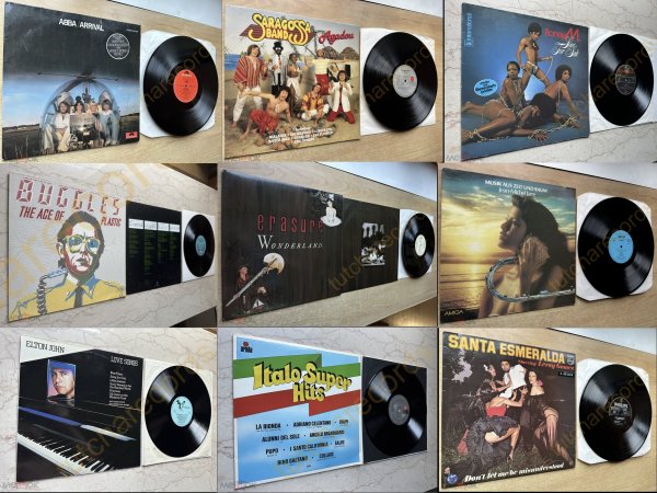 BUGGLES ERASURE ABBA BONEYM JARRE ELTON JOHN Saragoss Band SANTA ESMERALDA