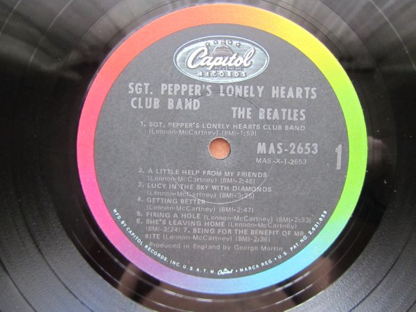 BEATLES - SGT.PEPPER'S LONELY HEARTS CLUB BAND - 1967(US 1ST MONO PRESS) BEATLES - SGT.PEPPER'S LONELY HEARTS CLUB BAND - 1967(US 1ST MONO PRESS)