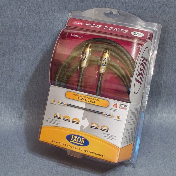 Кабель Hi-Fi IXOS 1RCA-1RCA (New) Кабель Hi-Fi IXOS 1RCA-1RCA (New)