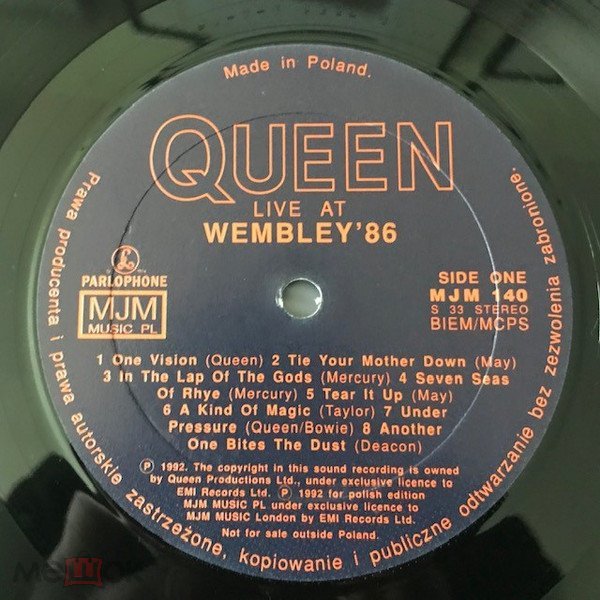 Queen - Live at Wembley 86 EU NM\NM Queen - Live at Wembley 86 EU NM\NM