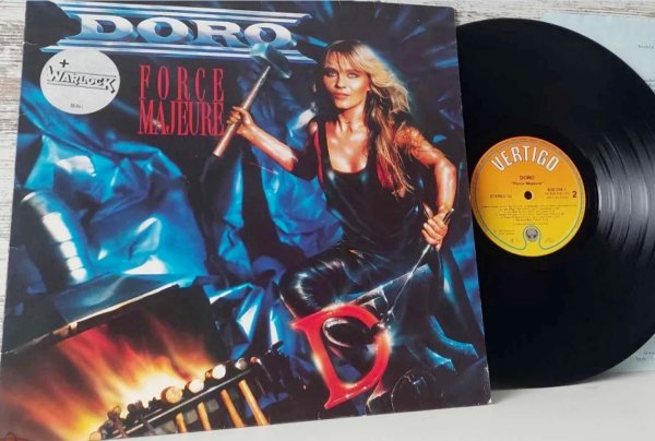 Doro - Force Majeure 1989 Europe, Vertigo ‎ 838 016-1, Sticker, EX 
