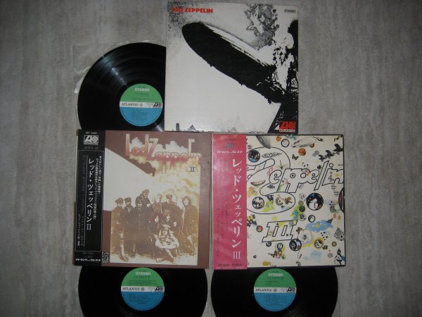 LED ZEPPELIN - I, II, III JP ORIG LP OBI, INS NM/M