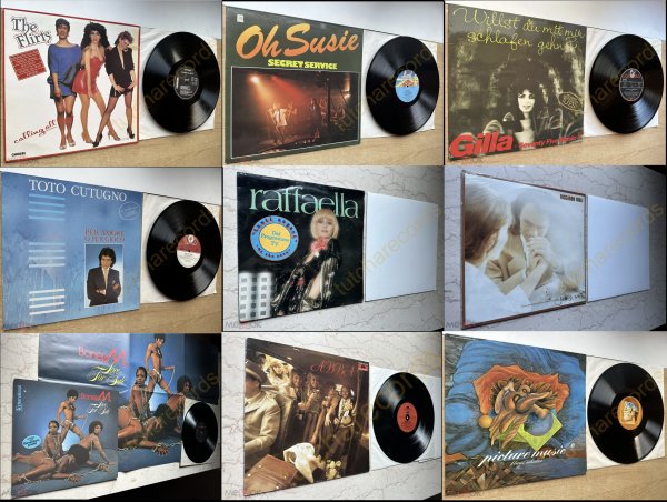 RAFAELLA CARRA RICCARDO FOGLI TOTO CUTUGNO GILLA FLIRTS ABBA SECRET SERVICE
