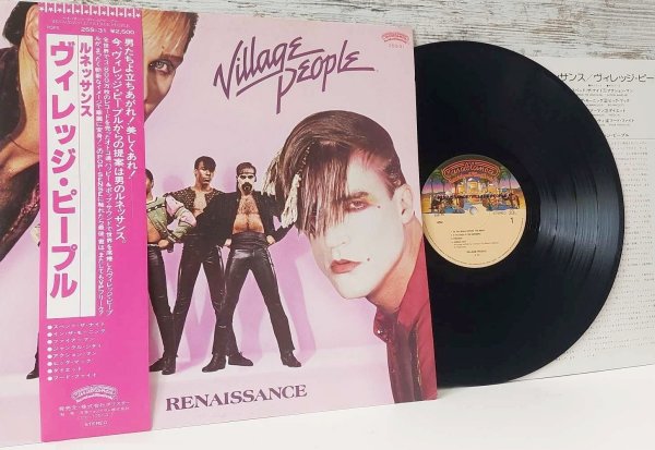 Village People -Renaissance ©1981 Japan,Casablanca–25S-31,Insert, OBI / NM Village People -Renaissance ©1981 Japan,Casablanca–25S-31,Insert, OBI / NM