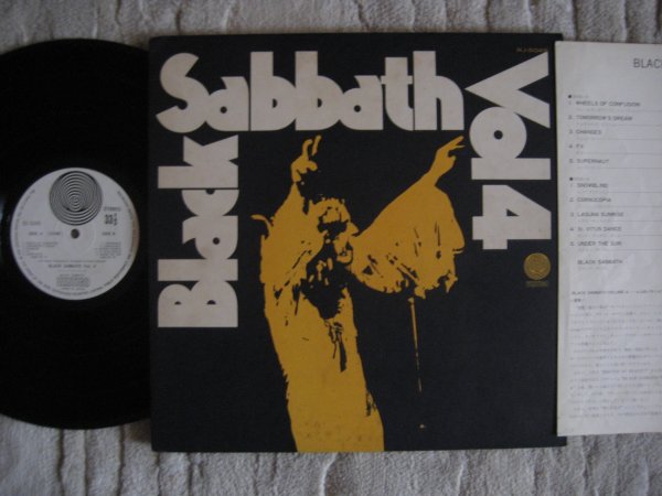 BLACK SABBATH - VOL. 4 JP ORIG LP POSTER INS NM/NM