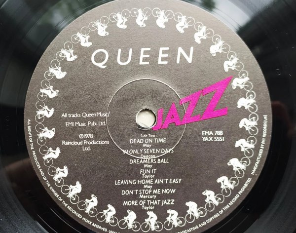 Queen - Jazz 1 st UK   Poster EX+\ NM