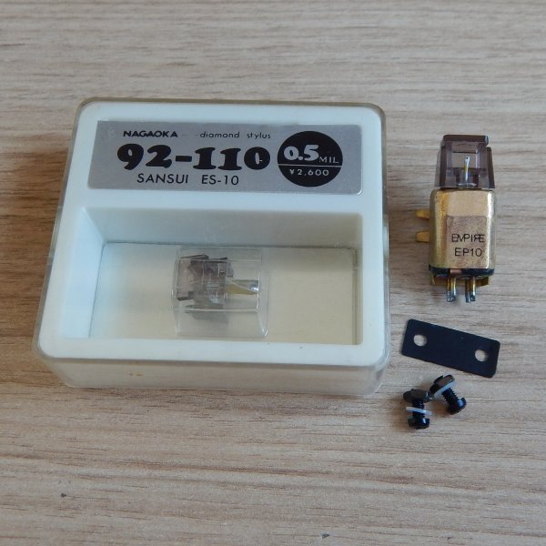 MM Empire EP10,   Sansui ES-10 Nagaoka + /