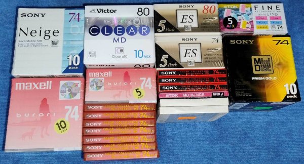   (MD) Sony, Maxell, Victor, TDK...   