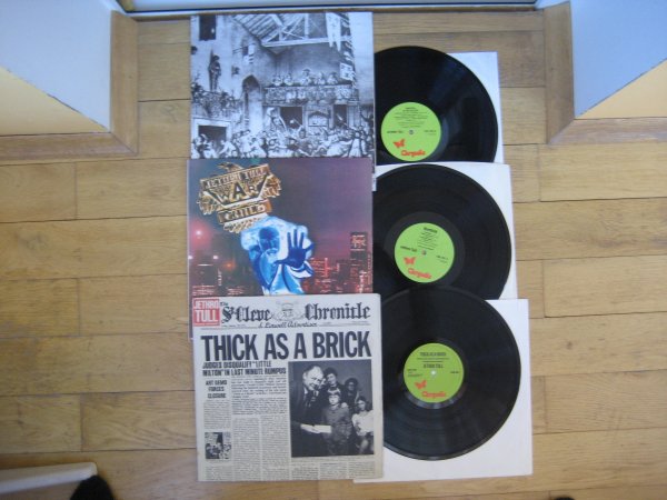 JETHRO TULL 3 ORIG UK LP ALL INS NM/NM