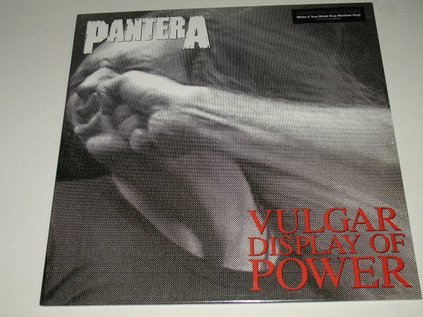 PANTERA Vulgar Display Of Power (White & True Metal Gray Marbled)2LP SEALED