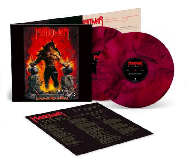 Manowar - Louder Than Hell - Red/Black 2LP Geffen ! 