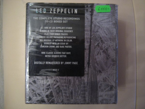 LED ZEPPELIN THE COMPLETE STUDIO RECORDINGS 10 CD BOXED SET M/M USA PRESS