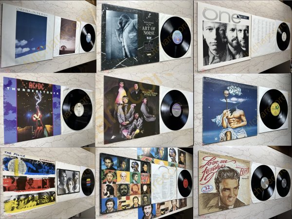 AC/DC ROLLING STONES ELOY POLICE BEE GEES Art Of Noise CHRIS REA Elvis Pres