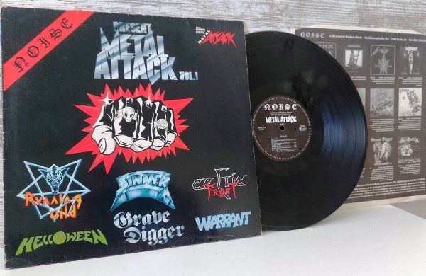 Metal Attack Vol.1 ©1985 Germany, Noise – N 0022, Insert. EX / EX Metal Attack Vol.1 ©1985 Germany, Noise – N 0022, Insert. EX / EX