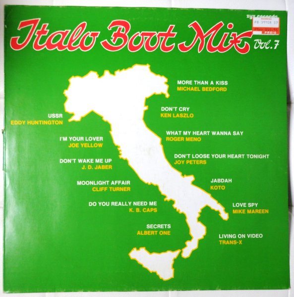 Italo Boot Mix #7 1986 Germany, ZYX Records ‎ ZYX 5550, Iaminat, EX 