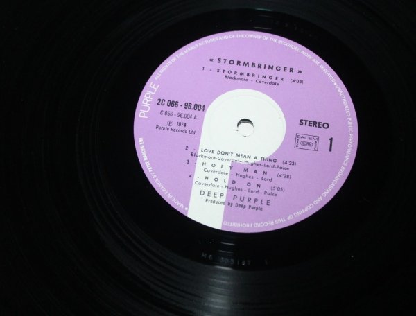 Deep Purple - Stormbringer 1st LP France NM NM