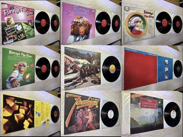 SPARKS DIRE STRAITS GENESIS RONNY POP SHOW 4 LP 1986-1991 John Barry ZZ TOP