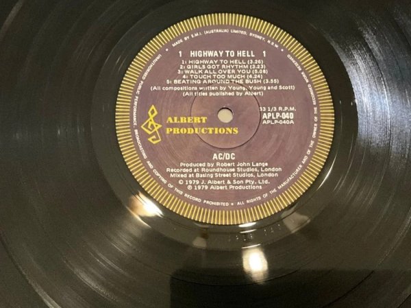 AC/DC-Highway To Hell-1979 LP 1 Press Australia EX+/NM