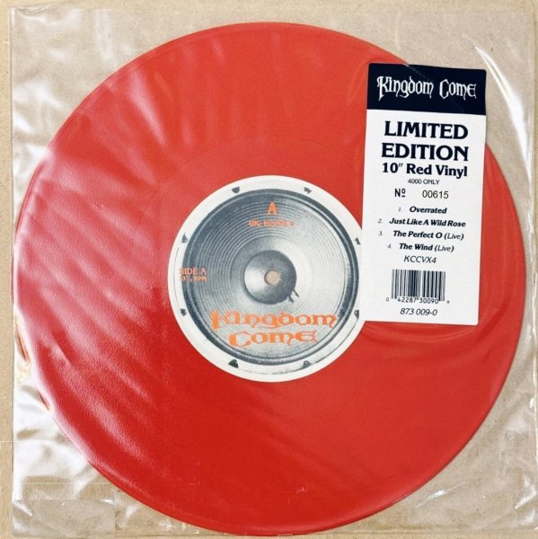Kingdom Come  �Overrated� �1989 UK, Vinyl, 10", 33 ⅓ RPM, Red Vinyl, EX