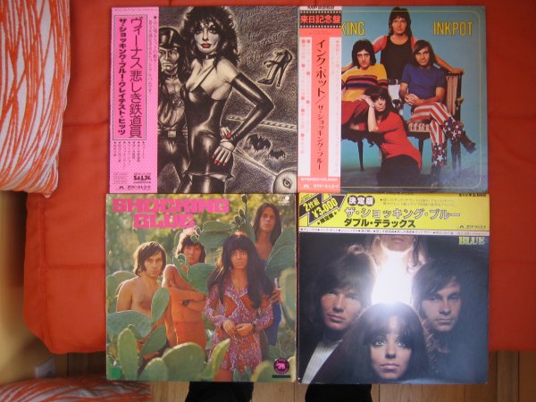 SHOCKING BLUE 4 ORIG LP POSTER ALL INS M/M