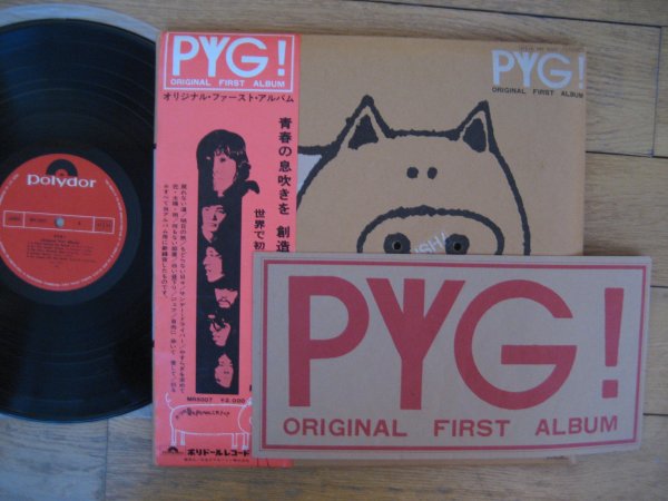 PYG - PYG! (ORIGINAL FIRST ALBUM) JP ORIG LP OBI, INS M/M POKORA