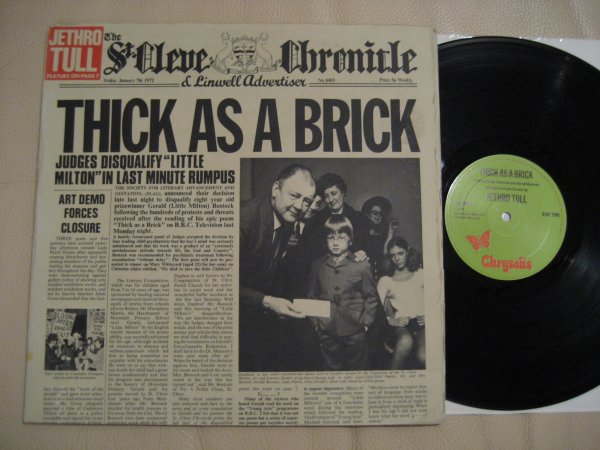 JETHRO TULL - THICK AS A BRICK UK EXPORT PRESS NM/NM