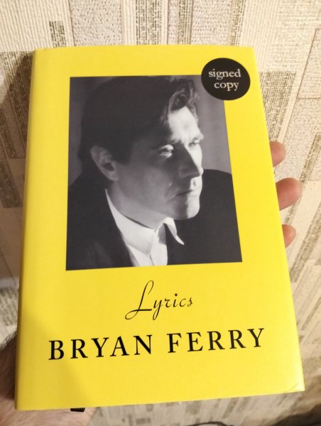 Bryan Ferry Lyrics signed copy(� ����������)