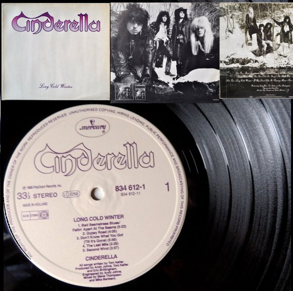 Cinderella - Long Cold Winter �1988 Netherlands, Mercury ‎� 834 612-1 / NM