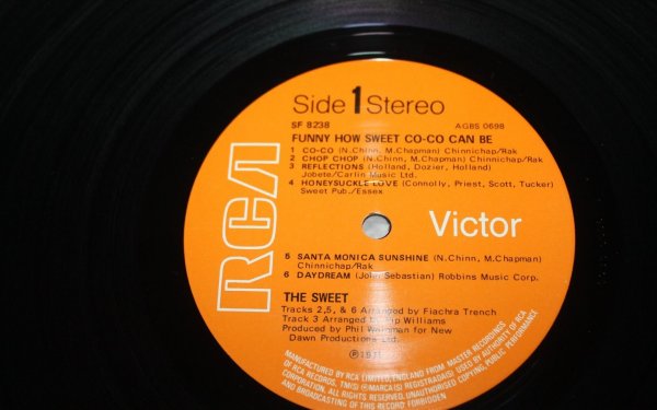 The Sweet – Funny How Sweet Co-Co Can Be 1 st UK NM NM The Sweet – Funny How Sweet Co-Co Can Be 1 st UK NM NM