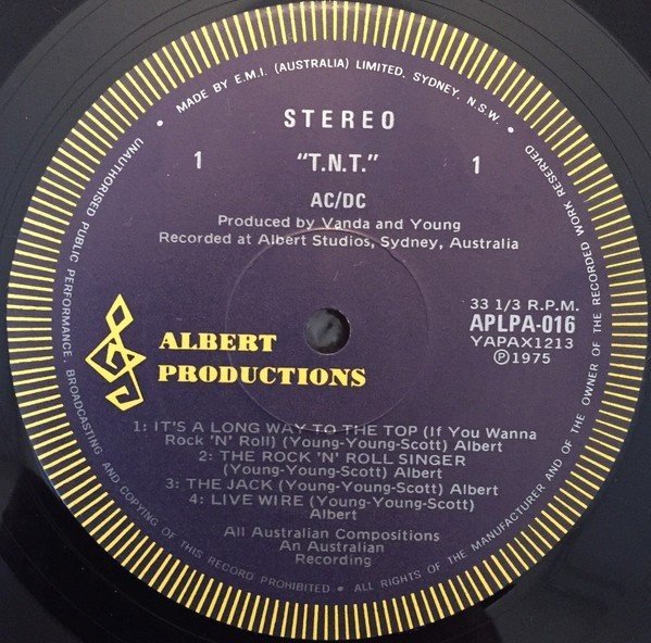 AC/DC - T.N.T. Australia-LP 1977 EX+\ NM AC/DC - T.N.T. Australia-LP 1977 EX+\ NM