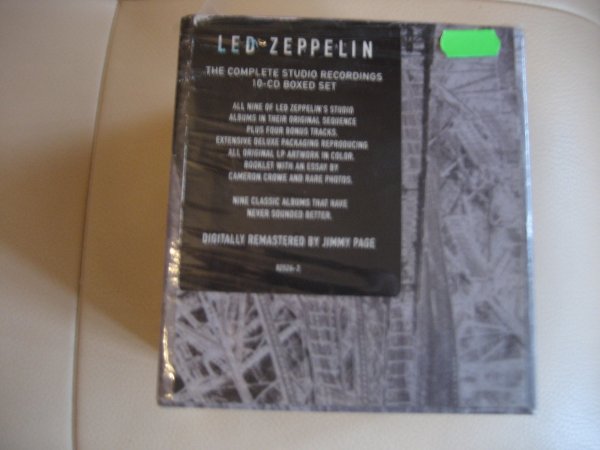 LED ZEPPELIN THE COMPLETE STUDIO RECORDINGS 10 CD BOXED SET M/M USA PRESS