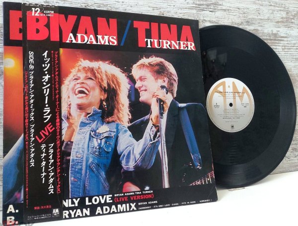 Bryan Adams / Tina Turner - It's Only Love �1986 Japan, A&M Records � / NM