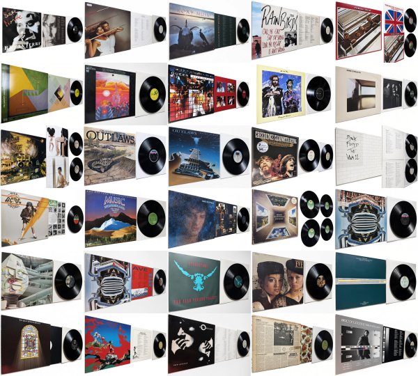 BEATLES PINK FLOYD ELOY DIRE STRAITS QUEEN ROXY MUSIC RAINBIRDS 10CC Wax BEATLES PINK FLOYD ELOY DIRE STRAITS QUEEN ROXY MUSIC RAINBIRDS 10CC Wax