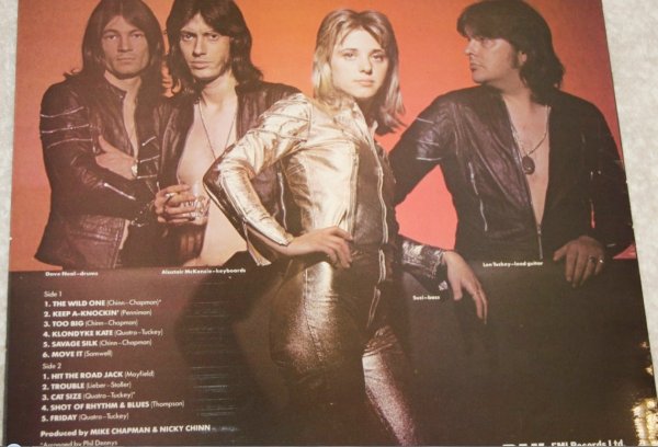 Suzi Quatro - Quatro �1974 UK, RAK ‎� SRAK 509, Laminated Sleeve / EX 