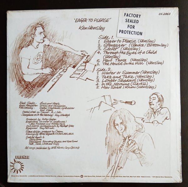 Ken Hensley-Eagr To Please1973 USA LP Bronze BS 2863. ������������ ��������