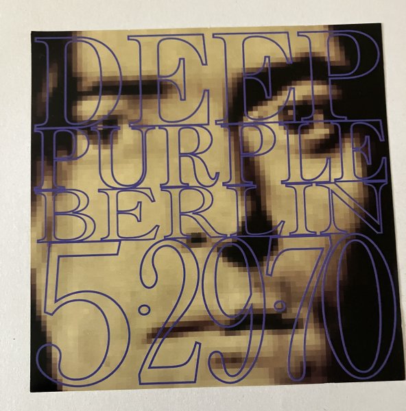 Deep Purple - Berlin 5.29.70 (бутлег; заводской; Japan; rare) Deep Purple - Berlin 5.29.70 (бутлег; заводской; Japan; rare)