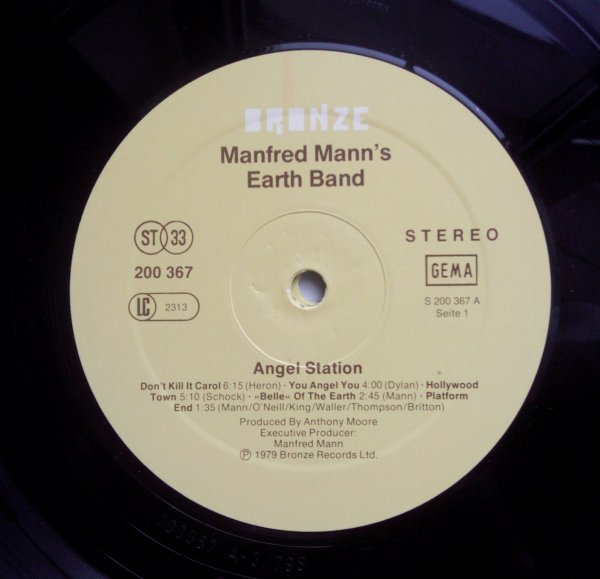 MANFRED MANN - ANGEL STATION 1979 GERMANY MISPRINT ! MANFRED MANN - ANGEL STATION 1979 GERMANY MISPRINT !