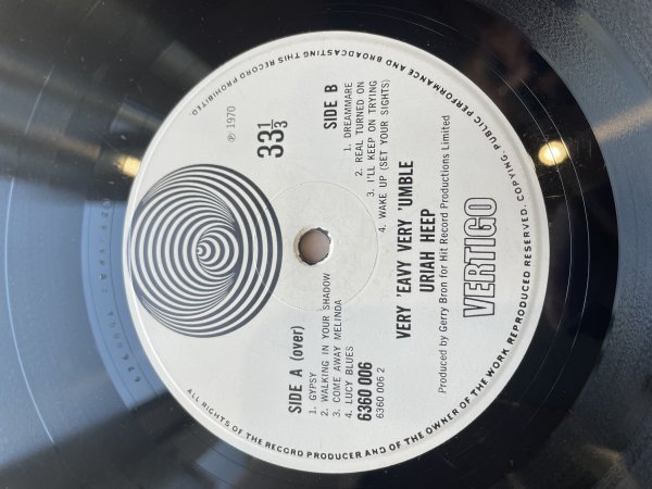URIAH HEEP -VERY EARY UMBLE - UK ORIGINAL 1ST PRESS