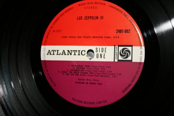 LED ZEPPELIN "III" 1969, ATLANTIC(RED-PLUM