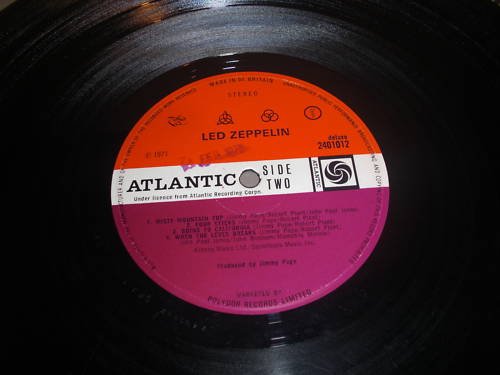 +++++LED ZEPPELIN - SYMBOLS 1971 PLUM/ORANGE -АНГЛИЯ+++++ +++++LED ZEPPELIN - SYMBOLS 1971 PLUM/ORANGE -АНГЛИЯ+++++
